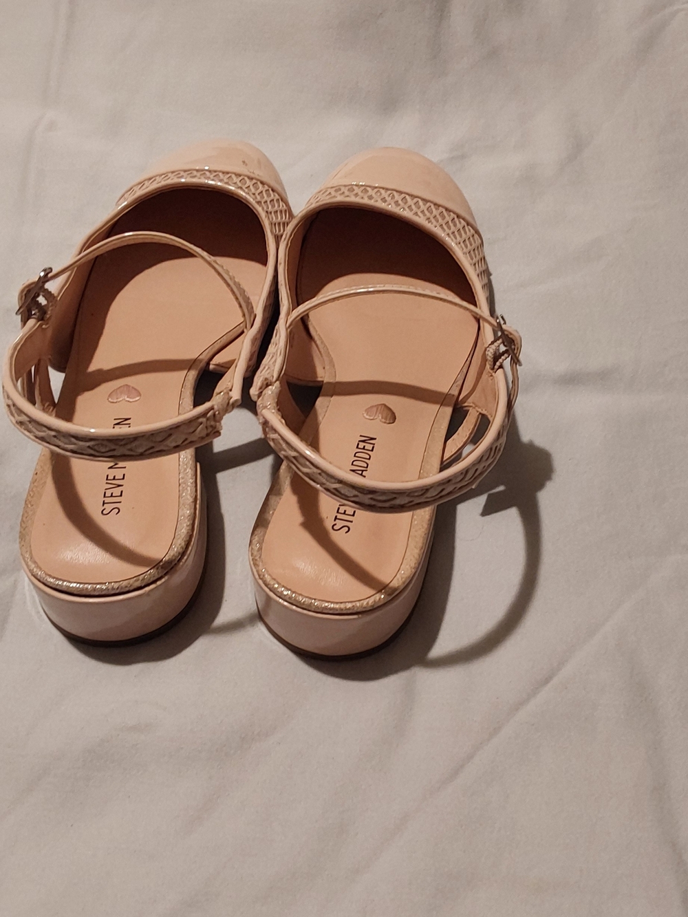 Steve Madden Blush Platform Mules with Ankle Strap